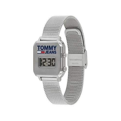 TOMMY HILFIGER SILVER MESH DIGITAL TOMMY JEANS SPORT WOMEN'S