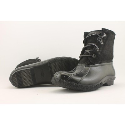 sperry sweetwater duck boots black