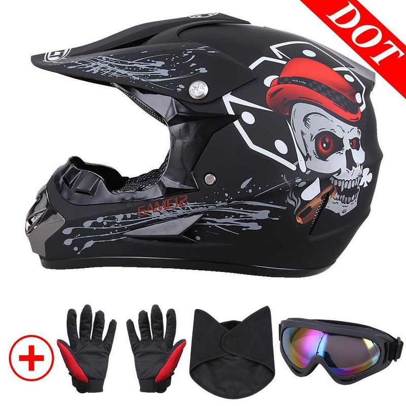 Motocross DOT Youth Adult Helmet Motorcross Dirt bike Off Road ATV UTV S M L XL