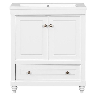 New Practical 30'' Bathroom Vanity with Sink, Combo, Cabinet w/ Doors and Drawer