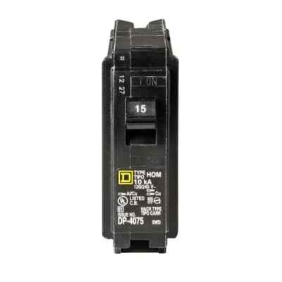 (20 PACK)  Homeline 15 Amp Single-Pole Circuit Breaker(HOM115CP)