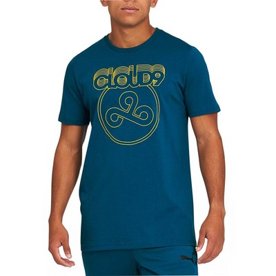 

Puma Cloud 9 Forfeit Crew Neck Футболка с коротким рукавом Мужские размеры  Повседневные топы 5301, Синий, Puma Cloud 9 Forfeit Crew Neck Short Sleeve TShirt