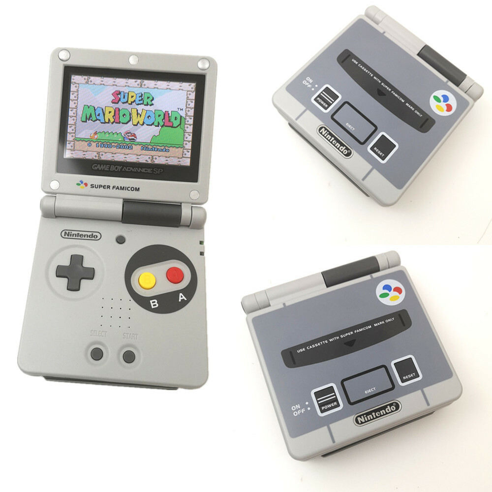GAME BOY Advance SP IPS液晶 スーパーファミコン Gameboy Advance SP system GBA SP Ips V2 Backlit Screen super