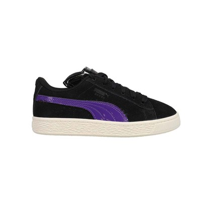 Puma Bat Hero X Suede Classic Cat Lace Up Молодежные девушки Черные кроссовки Casual Sho