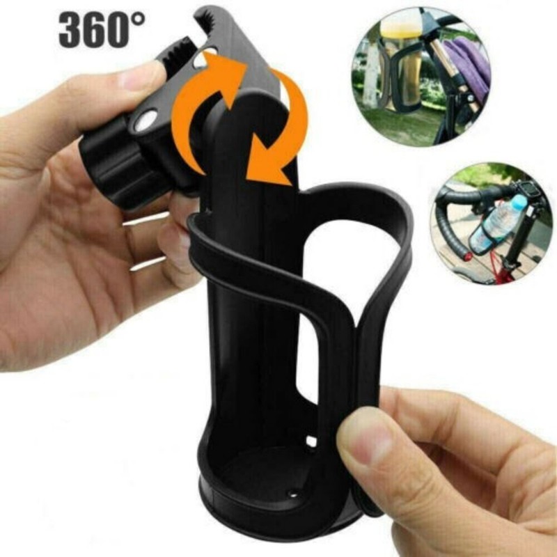 Bicycle Handlebar Water Bottle Cage 360 Rotation Bike Cup Ho