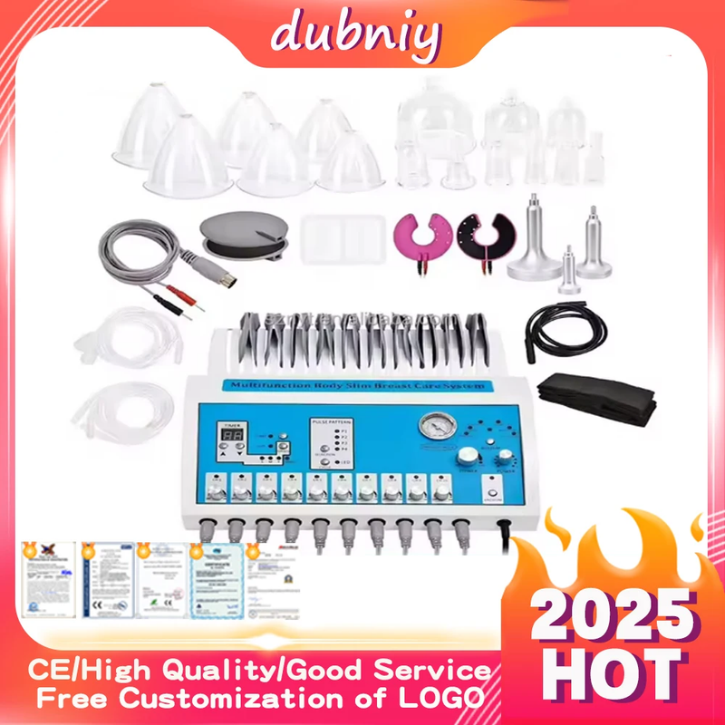 2 in 1 EMS Vacuum Massage Therapy Machine Enlargement Pump Lifting Breast Enhanc
