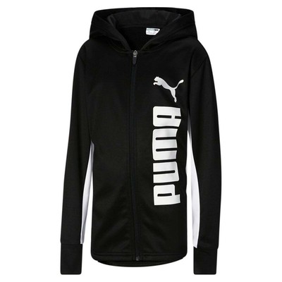 

Puma Torn Pack Full Zip Hoodie Youth Boys Size  Повседневная верхняя одежда 858260-01, Черный