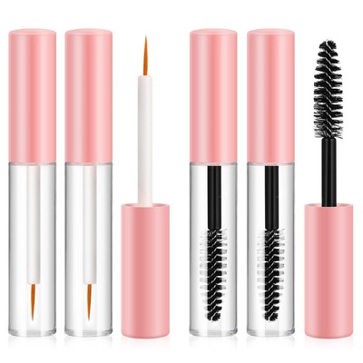  6 Pcs Empty Eyelash Tube Mascara and Wand Containers Lip Gloss Tubes