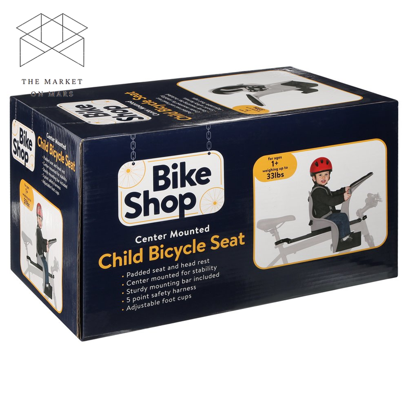 Bike Shop Center Mount Front Facing Child Carrier, Gray Free Delivery 🚲🚲🚲