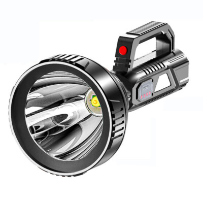 LED Searchlight Spotlight USB Rechargeable Hand Torch Work Light Lamp Flashlight