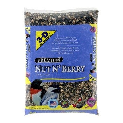 Dry Feed Premium Nut N' Berry Fruits Nuts Vitamins 14 Pound 