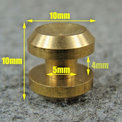 Solid Brass Chicago Screw Wallet Belt Nail Rivets Ti Belt Stud, 4mm / 6mm / 8mm