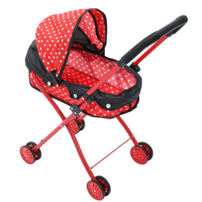  Doll Stroller Kids Role Play Doll Stroller Pretend Play Toy Baby Doll Stroller
