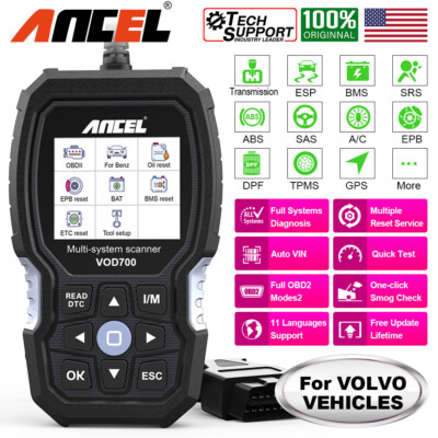 ANCEL VOD700 All System OBD2 Scanner Car Diagnostic Tool Fit For VOLVO ABS TPMS