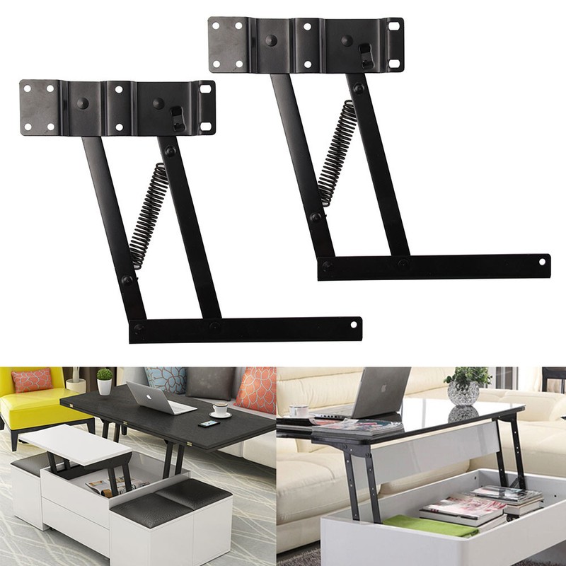 2tlg Klappscharnier Klappenträger Klappenhalter Klappenbeschlag für Couchtisch	