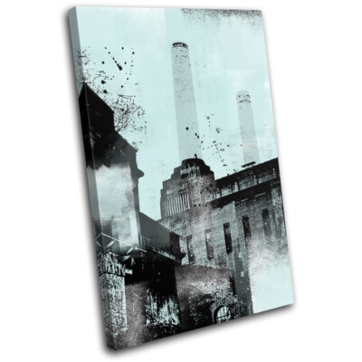 Industrial  Factory Warehouse Abstract SINGLE CANVAS WALL ART Picture Print