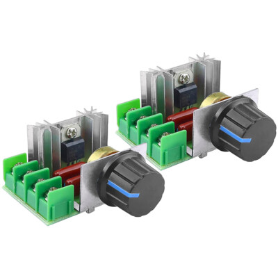 2PCS 2000W SCR Voltage Regulator Variable Motor Speed Controller AC 110V 220V