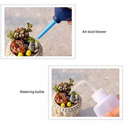 Mini Garden Tools Set, My Decor 15Pcs Succulent Transplanting Miniature Fairy