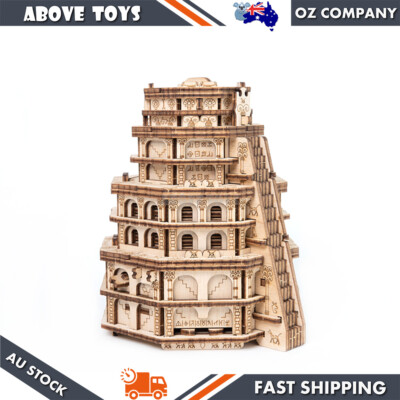 Escapewelt Quest Tower Wooden Puzzle Box Room Style Model Kit