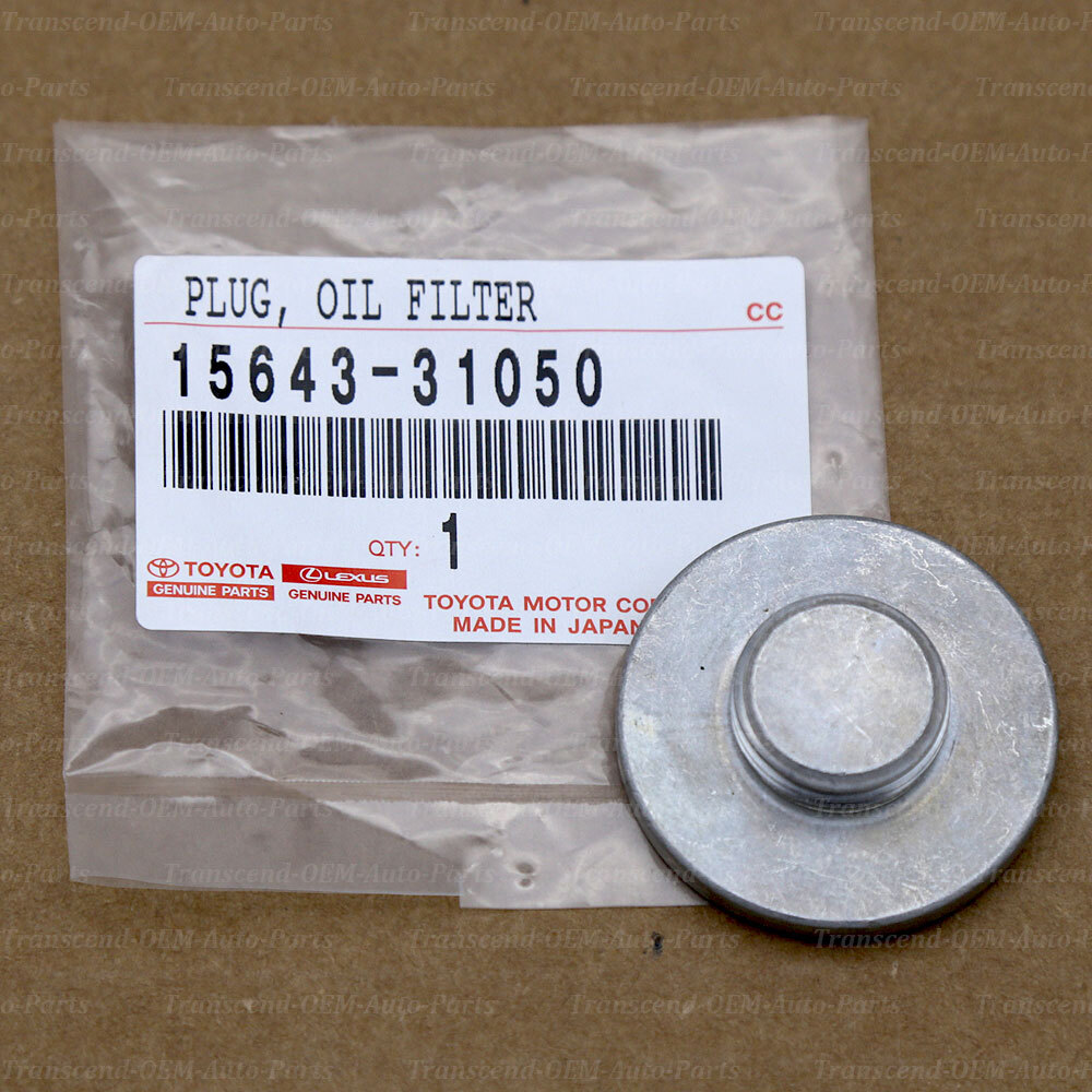 15620-31060+15643-31050 GENUINE OIL FILTER HOUSING CAP HOLDER+PLUG LEXUS TOYOTA