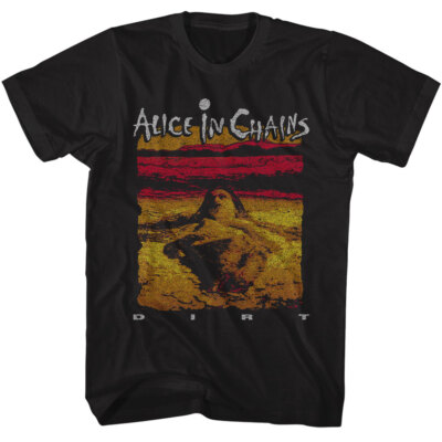 Alice In Chains Dirt Album Cover Men's T Shirt Rock Band Tour Concert Merch