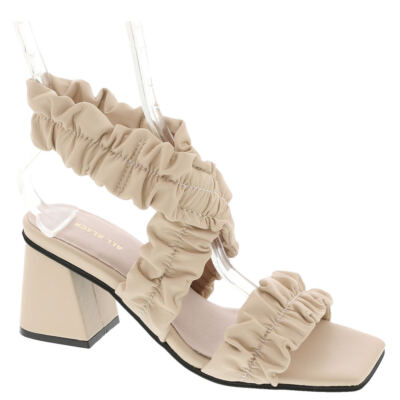 ПОЛНОСТЬЮ ЧЕРНЫЕ женские сандалии Lady Ruch - Цвет слоновой кости