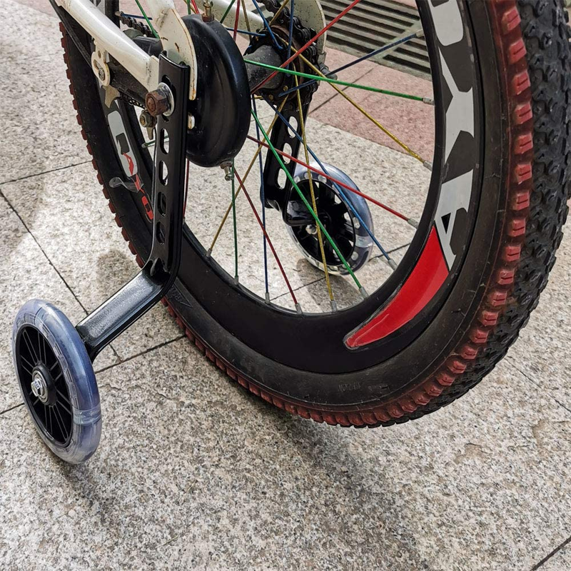 Mehome Bike Training Wheels Thicken Stronger Flash Mute Wheel Adjustable Stabili
