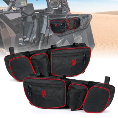 UTV Front Side Door Bags w/ Removable Knee Pad for 2017-2024 Can Am Maverick X3
