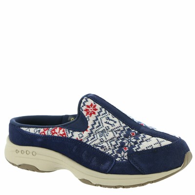 

Женские слипоны Easy Spirit Traveltime Mule 6.5 E US — бушлат/красный/мульти, Peacoat/red/multi