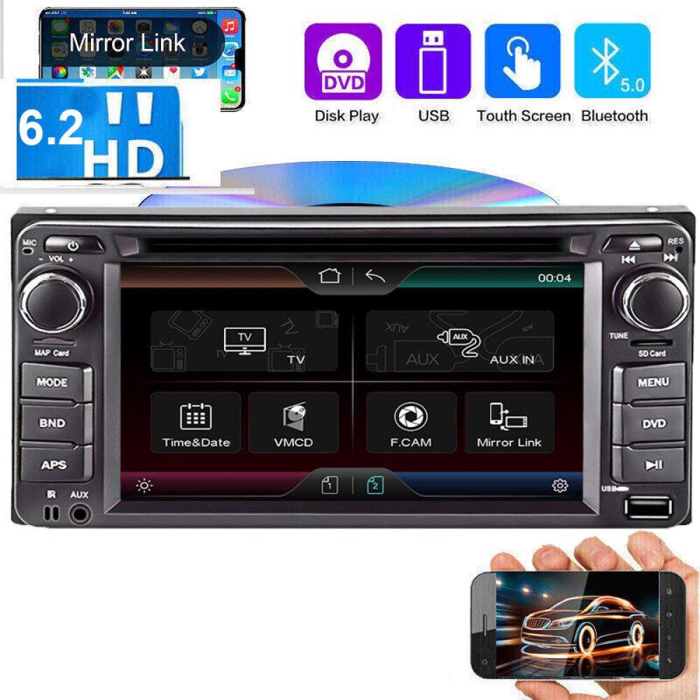 Stereo Cd/dvd Mp5 Player Double Din