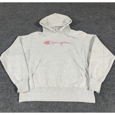 Champion Hoodie Womens M Gray Reverse Weave Oversized Heavyweight Sweatshirt
