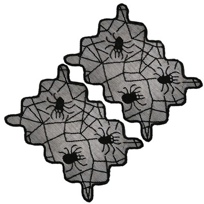 2Pcs Placemats Decorative Party Table Mat Dresser Scarf Doily
