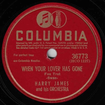 Harry James Orch/Quintet 78 When Your Lover Has Gone / I'm Confessin' SH2E