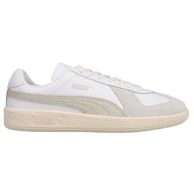 Мужские белые кроссовки Puma Army Trainer Croc Lace Up Повседневная обувь 384399-01