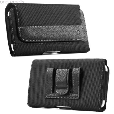 Cell Phone Holster Wallet Pouch Wallet Case Belt Clip Horizontal Carrying Cover.