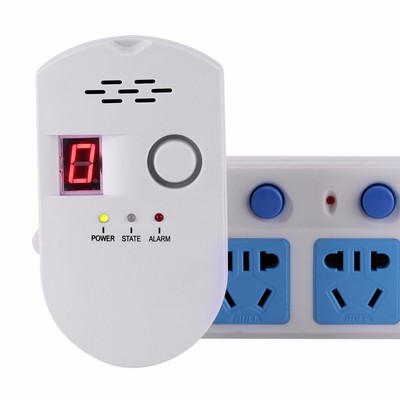 Plug-In Digital Natural Gas Detector High Sensitive Combustible Gas Leak Alarm