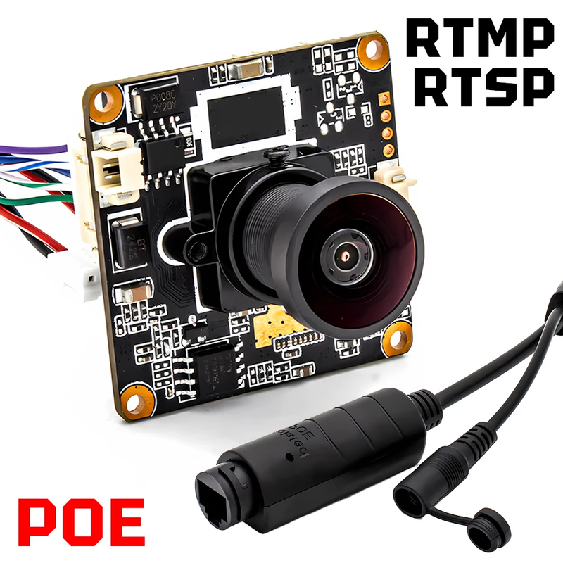 RTSP POE IP Camera Module 3MP 25FPS Webcam Board IMX307 CMOS With M12 Mount Lens