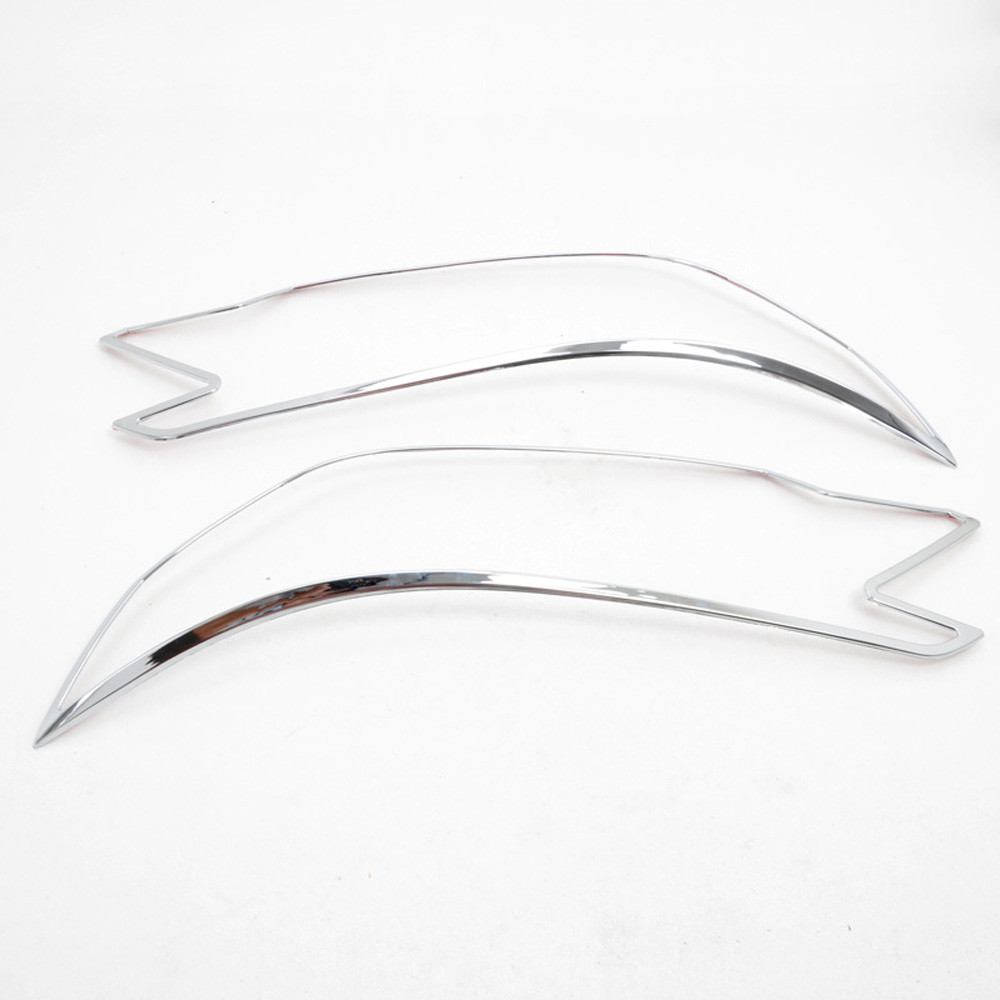 Chrome Front Light Headlight HeadLamp Cover Trim For Honda CRV 2015