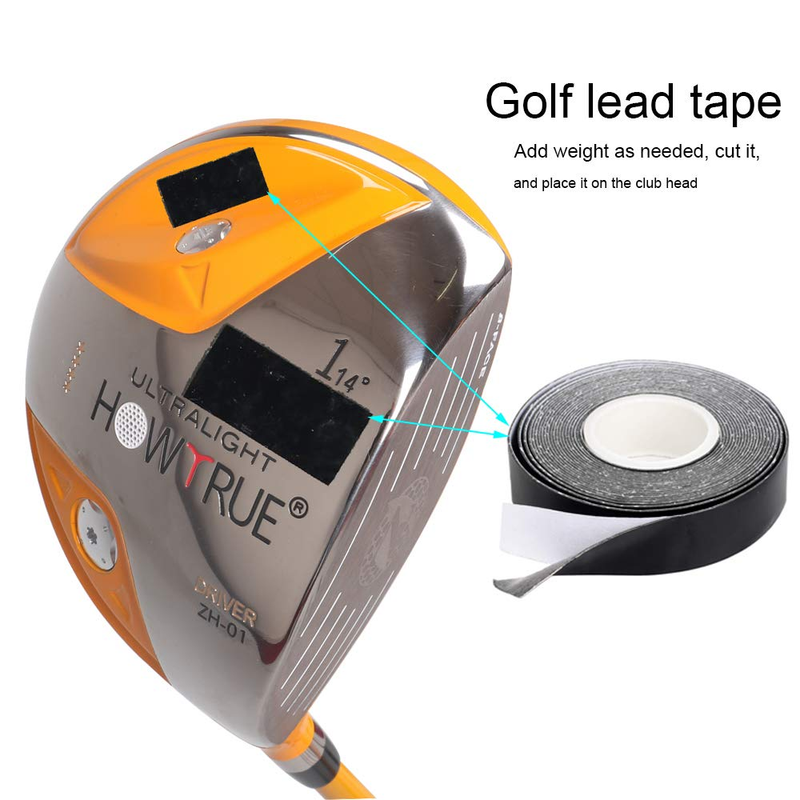 2 Rolls Golf High Density Lead Tape, 1.4 Gram per Inch Add Weight Lead Tape