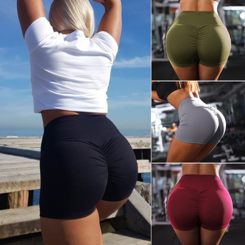 ruched workout shorts