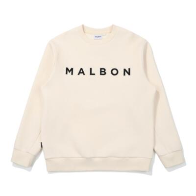 【MALBON GOLF】 Men's Essential Round MTM ■MAN Genuine Malbon Golf Malbon Essential Round Man to Man CREAM