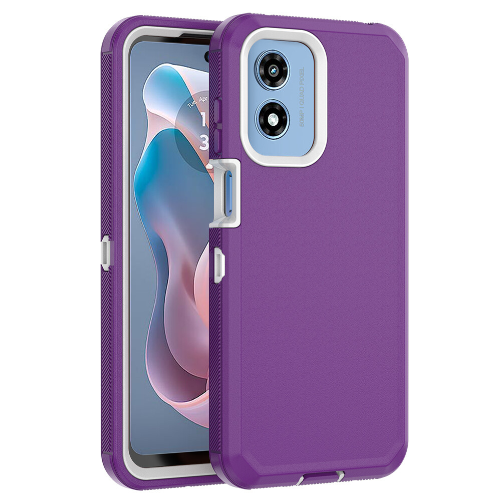 For Motorola Moto G Play (2024) 5G Case Cover  Hybrid Non-Slip+Screen Protector