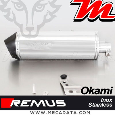 Terminals Unloading Remus Okami Stainless Steel Omologati Honda CRF1000L Africa