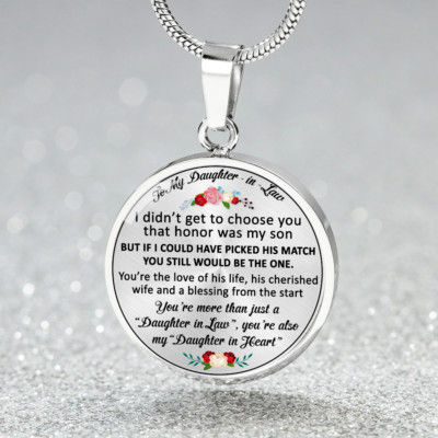 Love Gifts For Daughter in Law - Novelty Unique Necklace for Birthday Wedding 