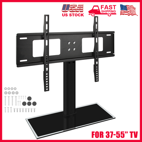With Mount And Height Adjustable For 37- 55'' Tvs 3 Shelf