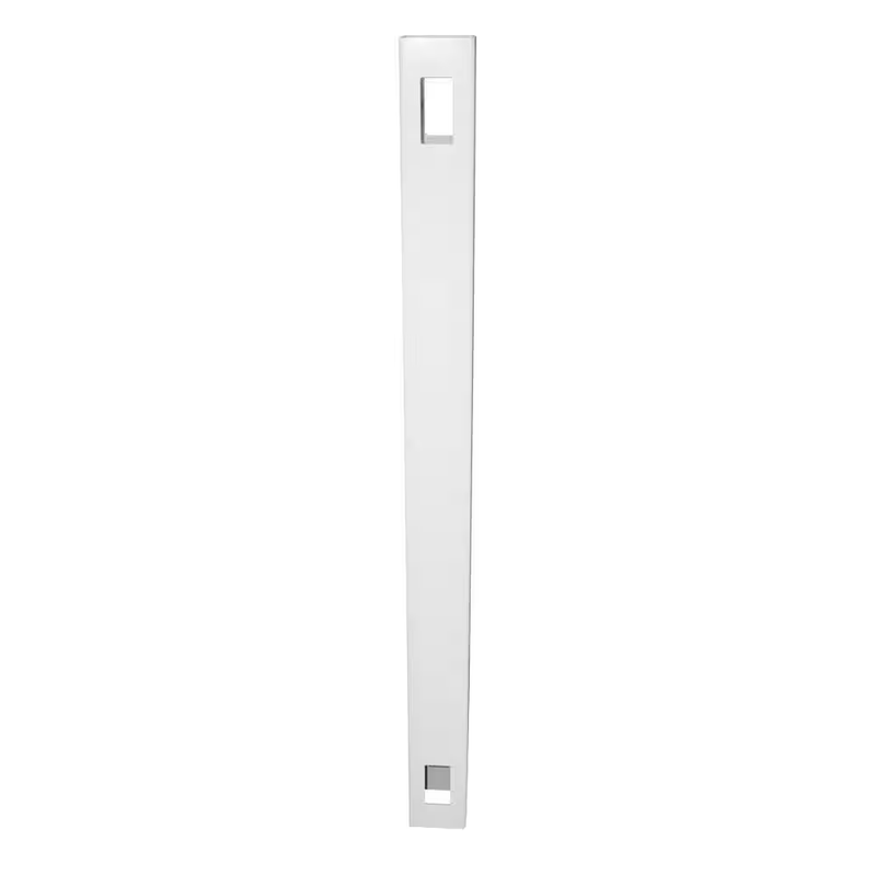 Weatherables Vinyl Fence Line Post 5x5x8 White Durable Low Maintenance Outdoor