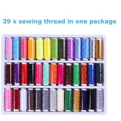 39pcs 109 Yard Mixed Colors Polyester Spool Sewing Thread For Hand Machine Newc