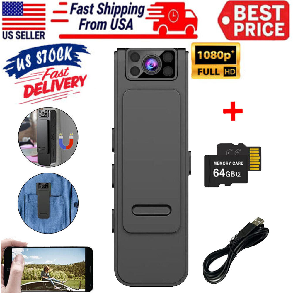 2023 NEW HD 1080P Noise Reduction Camera Portable Wearable Night Vision Recorder