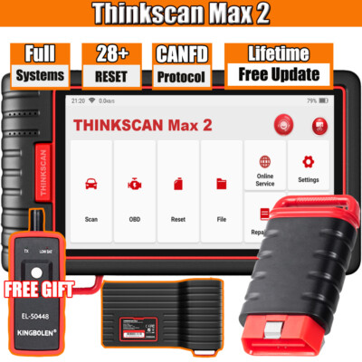 THINKCAR ThinkScan Max2 Car OBD2 Scanner Full System Diagnostic Tool Code Reader