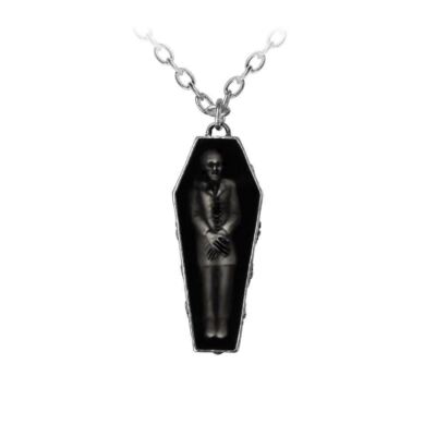 Alchemy Gothic P183  Nosferatu's Rest Pendant Necklace Coffin Death
